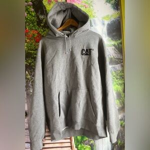 Men's Caterpillar heavy
Weight Hoodie gray size Xl Large